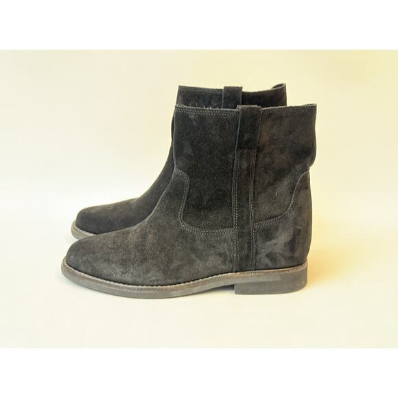 Isabel Marant Black Suede Susee Crisi Ankle Boots Flat FR 41 US 10-11 NEW $850 - Picture 3 of 7